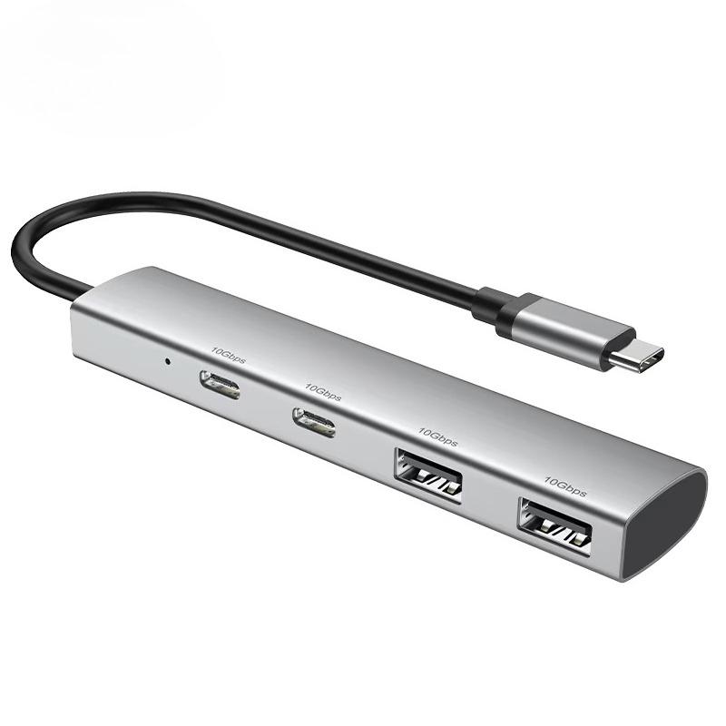 4 Ports Type C HUB USB 3.1 HUB 10Gbps High Speed USB Splitter USB C Hub for PC Computer Accessories Laptop Macbook Pro