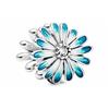 Pandora Daisy Shape Decoration 925 Silver Jewelry Accessories Women's Blue 798775C01
