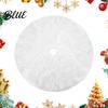 Versatile Tree Rug Faux Fur Festive 24/30/36 Setup for Indoor Inch White Christmas Skirt Soft Fluffy Plush Skirt Base