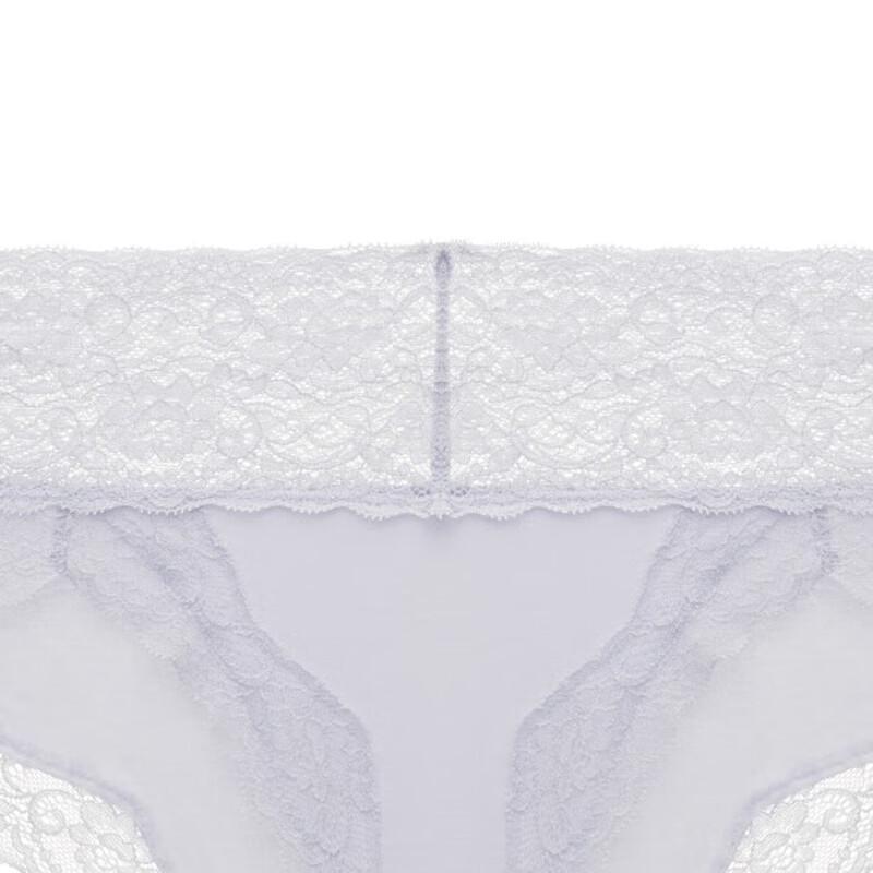 Wacoal WP5619 Seamless Mid-Waist Lace Cotton Briefs