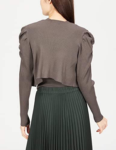 Jill by Jill Stuart Layered Turtleneck Rib Knit Cardigan