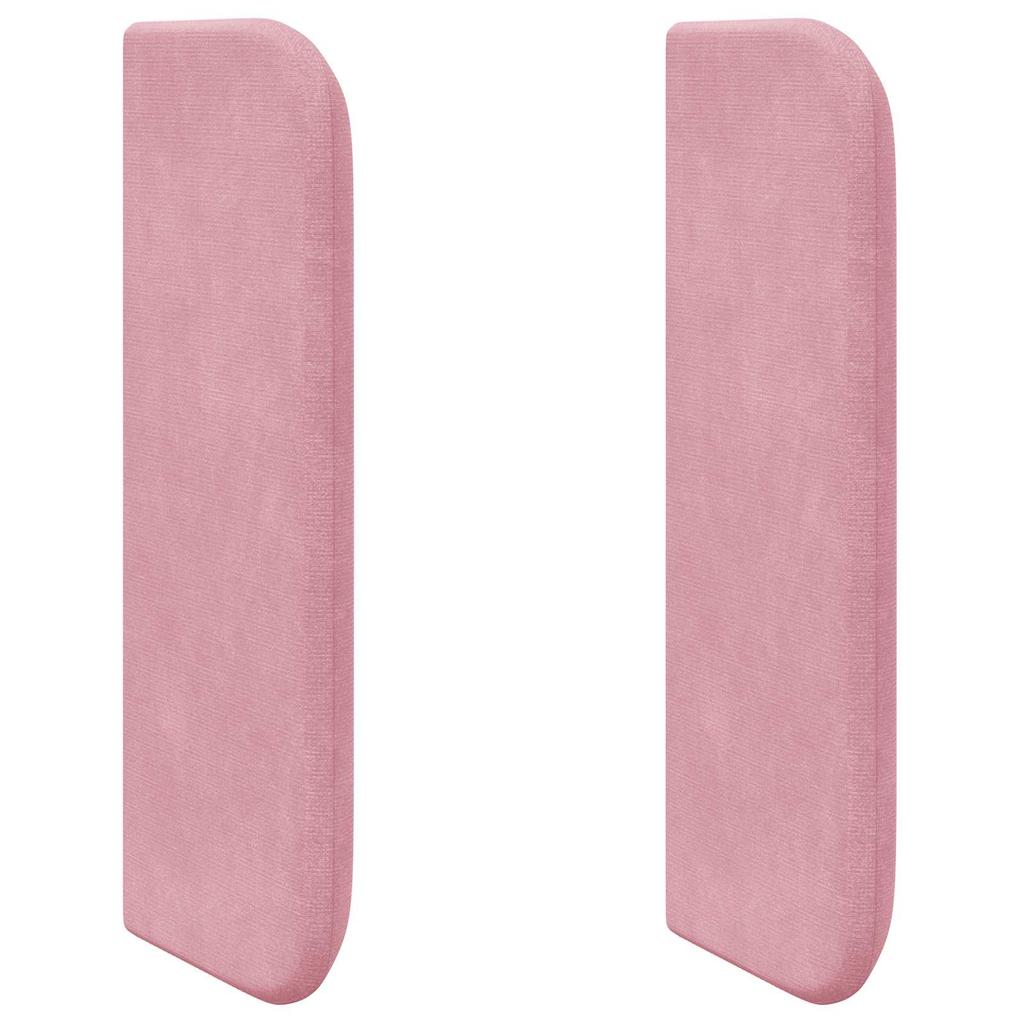 Ear Headboard in Pink 40.5 x 40.5 x 4 cm Velvet