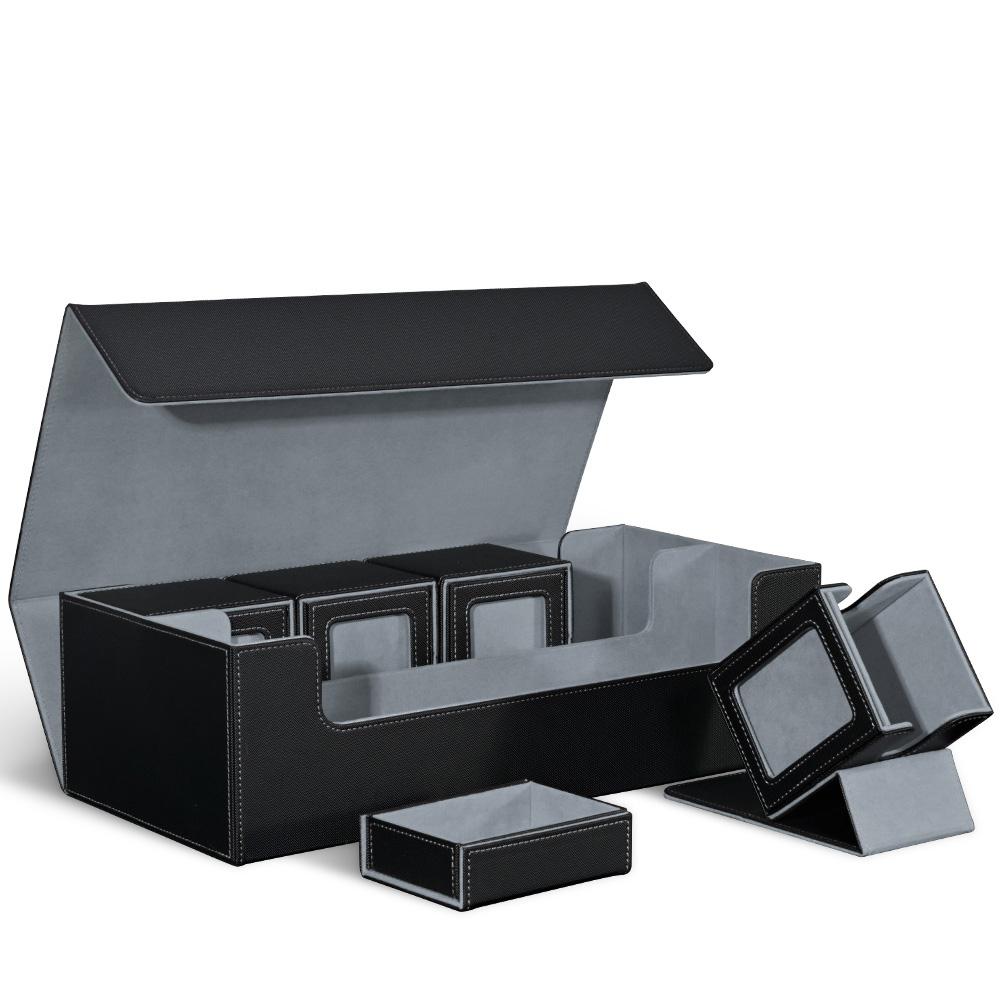 Коробка для хранения торговых карт для ККИ, с 4 маленькими коробками для колод командира, большой кейс для колоды карт с коробкой для кубиков, подходит для карт ККИ PTCG