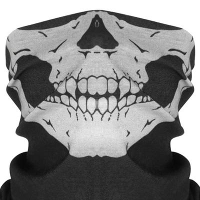 Halloween Motorrad Gesichtsmaske Mehrzweck Warmes Geistertuch Gruselige Fahrrad-Gesichtsmaske zum Wandern, Campen, Laufen