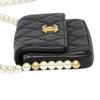 Chanel Mini Matrasse Shoulder Bag Lambskin Black Women Used