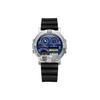 Quartz Movement Rubber PU Strap Watch Men's Watches Blue Dial JG0070-20L