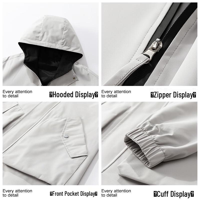 Wassup Sohot Men's Hooded Mid-Length Jacket