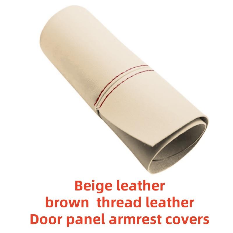 Khaki Beige leather Door panel armrest covers Black For Volkswagen Golf 4 MK4 Jetta Bora 1998 1999 2000 2001 2002 2003 2004 2005