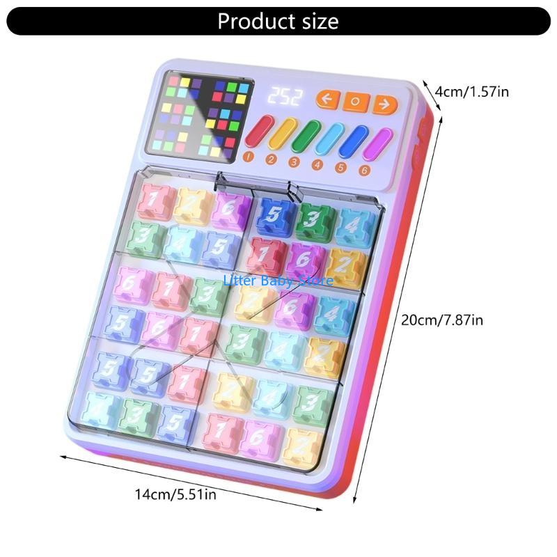 N80C Kids Logical Development Electronic Sudoku Device 3500 Challenges Compact Travel Toy