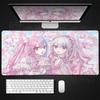 Anime Kawaii Mädchen PC Gaming Mauspads Rosa Beste Freunde Computer Büro Zubehör Große Gamer Rutschfeste Tastatur Erweiterungs-Pads