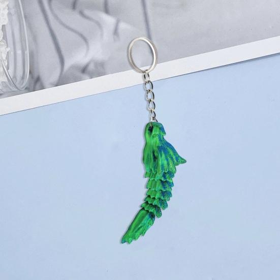 

Брелок-подвеска Yousheng Bone Dragon, готическая 3D-фигурка дракона с металлическим брелоком, мифический фэнтезийный брелок-дракон