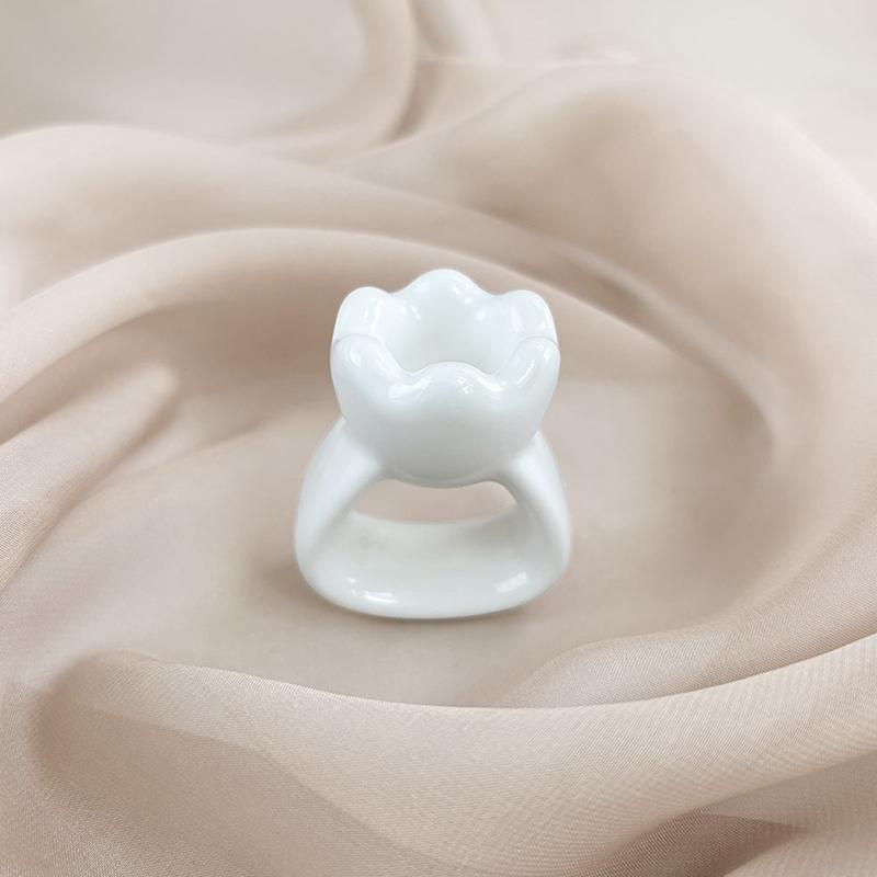 Masážní deska Gua Sha Keramická masážní deska Guasha Tvar prstenu Zpevnění pleti Kompaktní Ergonomická Pro obličej, hlavu, ramena, kolena