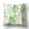 Polyester Pillowcase Green Tree Leaf Pillowcase Home Soft Furnishing Car Cushion Cover