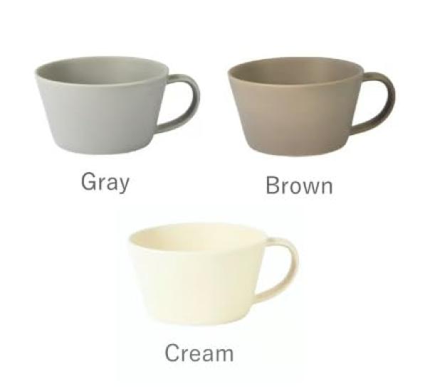 SAKUZAN polévkový pohár Sara polévková polévka Mino Made in Japan Sada 3 dílů, šálek, přibl.. 380cc, Hrnek, Stylový, Roztomilý, Zboží,