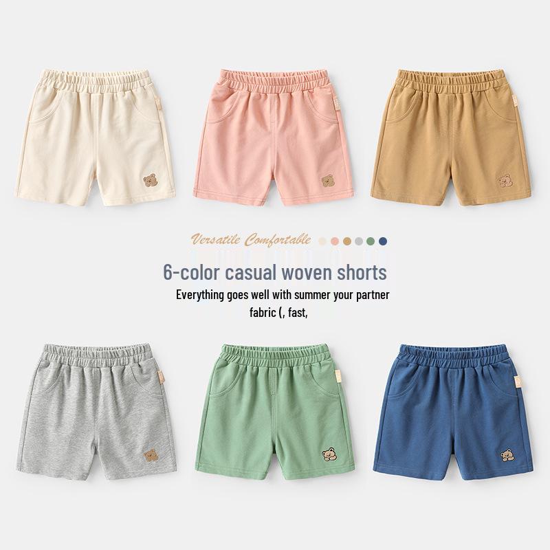 

Kaka Panda Kids Summer Cotton Shorts: Lightweight, Breathable Sports Style for Boys & Girls 73cm