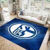 Tappeto in Velluto di Cristallo Design Schalke 04 Accogliente Non?Tappeto Stampato Antiscivolo per Camera da Letto Soggiorno Ingresso