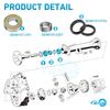 Rear Axle Bearing Bushing & Oil Seal Kit for Club Car DS & Precedent 1986-2014 Electric Golf Cart OEM 1011291 1014207 1013794