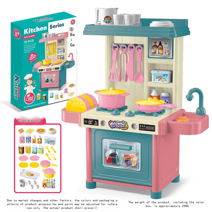 Kid's Play Kitchen Set Cooking Toy for Boys and Girls