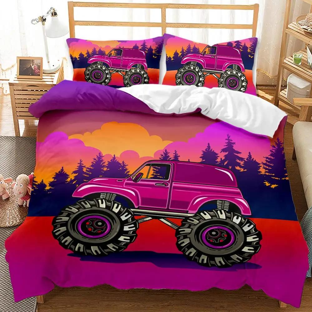 Military Truck Duvet Cover Army Camo for Men Camouflage Car for Kids Boys Bedroom Decoration Green Troop Transport Truck Vehicle