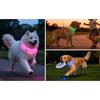 LED Dog Collar USB Rechargeable Light Up Pet Collar Glowing Nylon Adjustable Soft Night Safety Collar for Small Medium Dogs