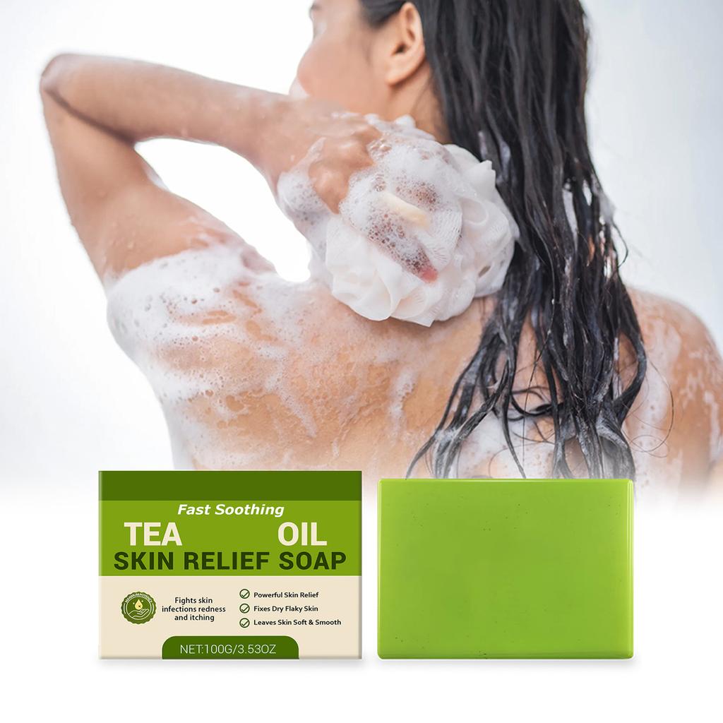 Soothing Soap Bar Tea Oil Skin Soothing Soap Is Suitable For Sensitive Skin To Redness, Swelling And Itching Bath Soap