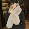 Autumn and Winter Warmth Thickened Imitation Fox, Otter and Rabbit Plush Fur Scarf Tide Big Bib Ladies Shawl Fur Collar