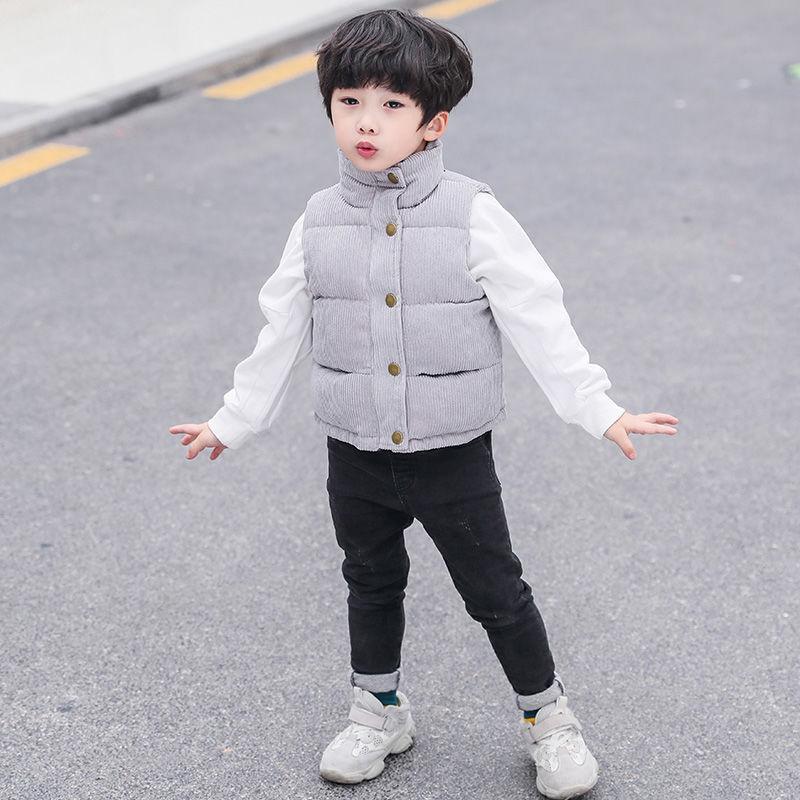 Autumn Children Warm Thicken Vest Baby Cotton Waistcoat Kids Outerwear Coat Children Clothing Boys Girls Brand Jackets Vest Plus Size