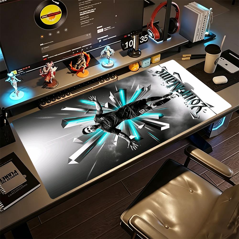 Football Messi Customized Name Mouse Pad Gaming Laptop Mouse Pad Computer Desk Keyboard Mat Non-Slip Rubber Base Computer Decor Item Office Use