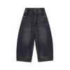 Mucmukn Kids Distressed Curved-Cut Streetwear Jeans