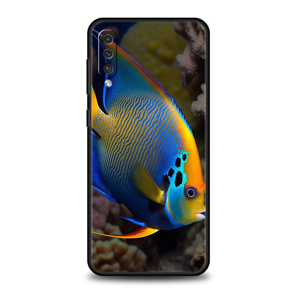 Cartoon Cute Fish Case For Samsung A56 A36 A26 A24 A16 A14 A12 A32 A50 A70 A20S A22 A30 A40 A34 A54 A42 A52 A04s A06 5G Cover