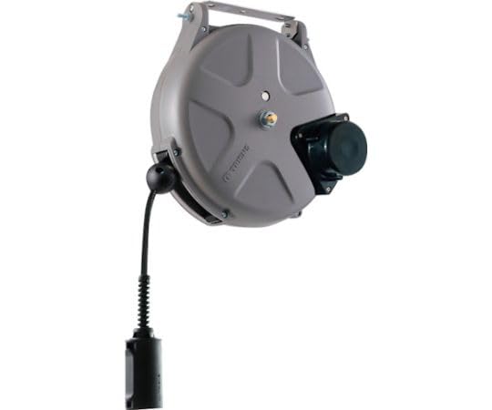 

TRIENS Black Urethane Air Hose Reel, Slow Motion, 6.5mm Inner Diameter x 10m (Black Hose)