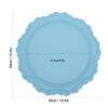 Nordic   Silicone Placemat Embossed Insulation Thickened Round Silicone Mat for Home Kitchen