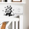 Glückliches Spielen Kleiner Panda Schlafzimmer Wohnzimmer Switch Zuhause Hintergrund Verschönerung Wandaufkleber