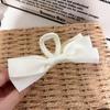 Hepburn-Style Black Double-Sided Bow Shark Hair Clip for Women