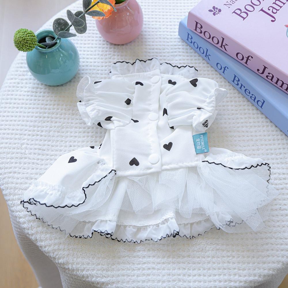 Breathable Pet Puppy Clothing Lightweight Cat Apparel Dog Fluffy Skirt  For Small Medium Cat Dogs