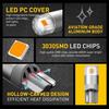 2Pc T10 SMD LED Canbus Error Free Car Side Wedge Light Bulb Amber 168 194 W5W