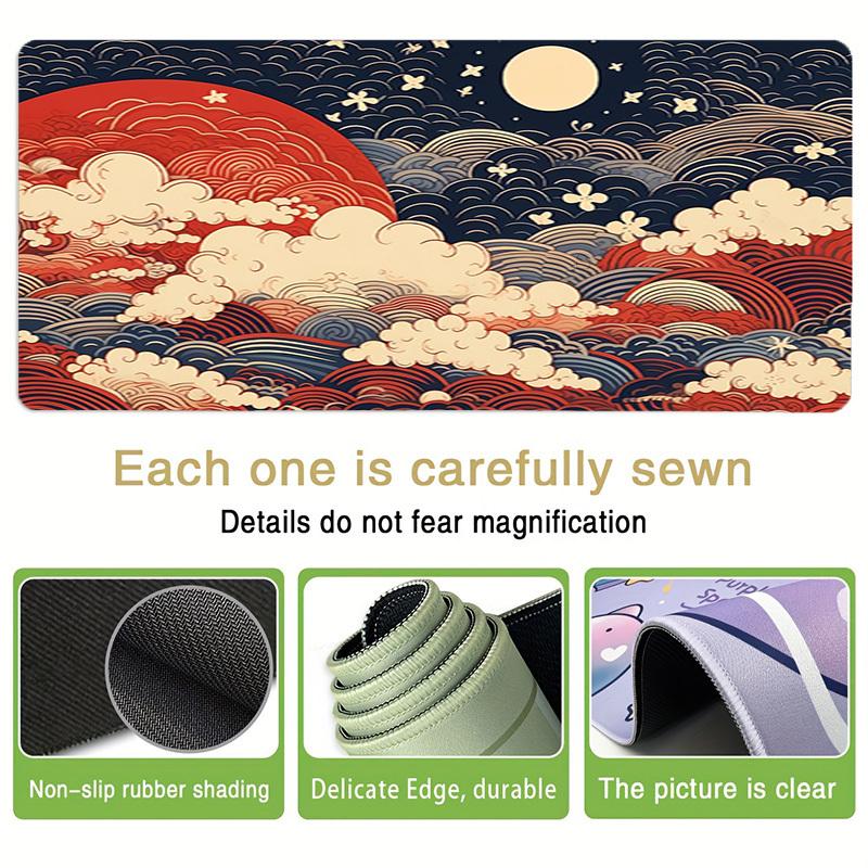 1pc Chinese-style night sky with clouds and moon Computer Pad Mouse Pads for Desk,Gamers and Office Use 020269