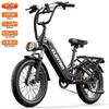 Bicicleta Elétrica CLEYTRO XC20 Motor 500W Pneu 20"x3.0" Bateria Removível 48V 15.6Ah Freio a Disco Mecânico de 7 Velocidades Velocidade Máxima 40Km/h