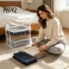 Portable Storage Bags Clear Clothes Bag with Lid And Reinforced Handles Moving Transparent Organizers Bags Waterproof Bedding Dorm Organizer