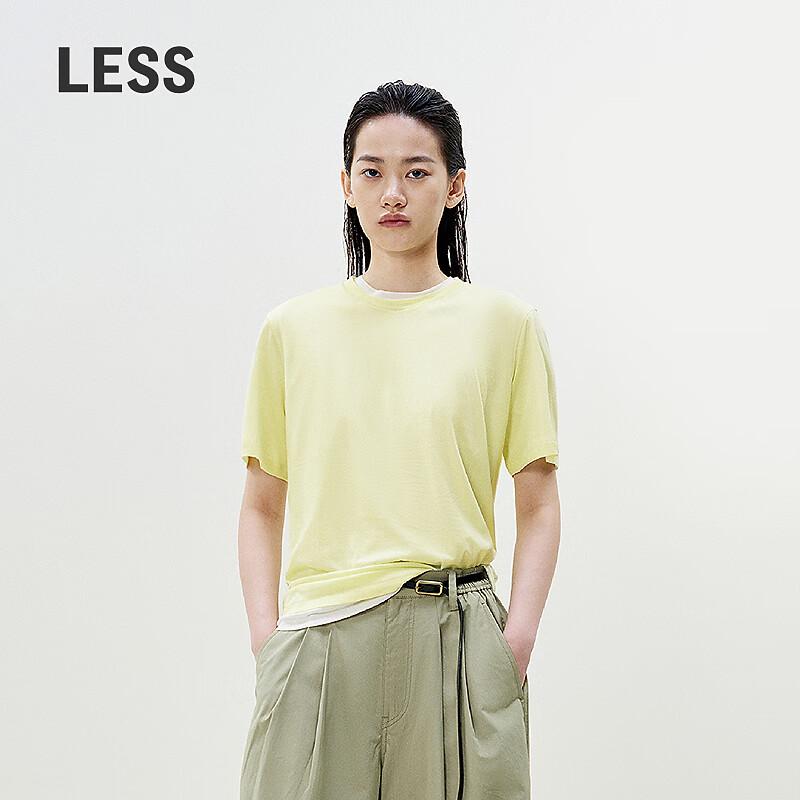 LESS 2025 Summer New Round Neck Loose Fit T-Shirt