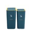 Press-Type Trash Can with Lid for Home, Hotel, or Bathroom