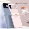 For Samsung Galaxy Z Flip3 5G Case Ring Holder Kickstand PC Phone Cover