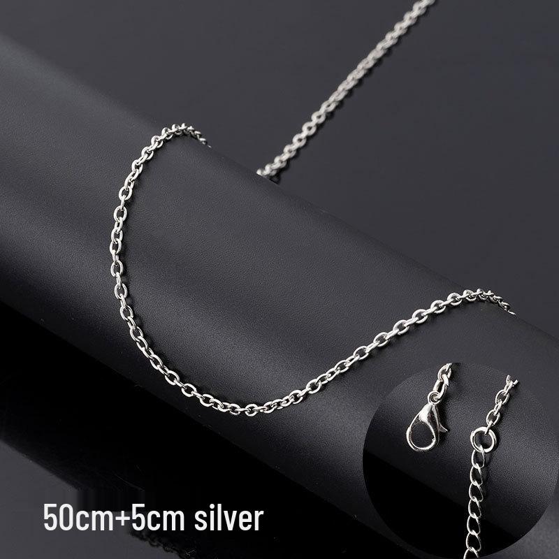 

Металлическая цепочка крестиком 2,4 мм, колье-чокер 45/50/55/60/65 см - DIY аксессуар для изготовления украшений ручной работы