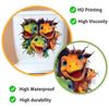 Creative 3D Breaking Wall Dinosaur Toilet & Wall Sticker Self-Adhesive Removable for Kids Bedroom Living Room Home Decor
