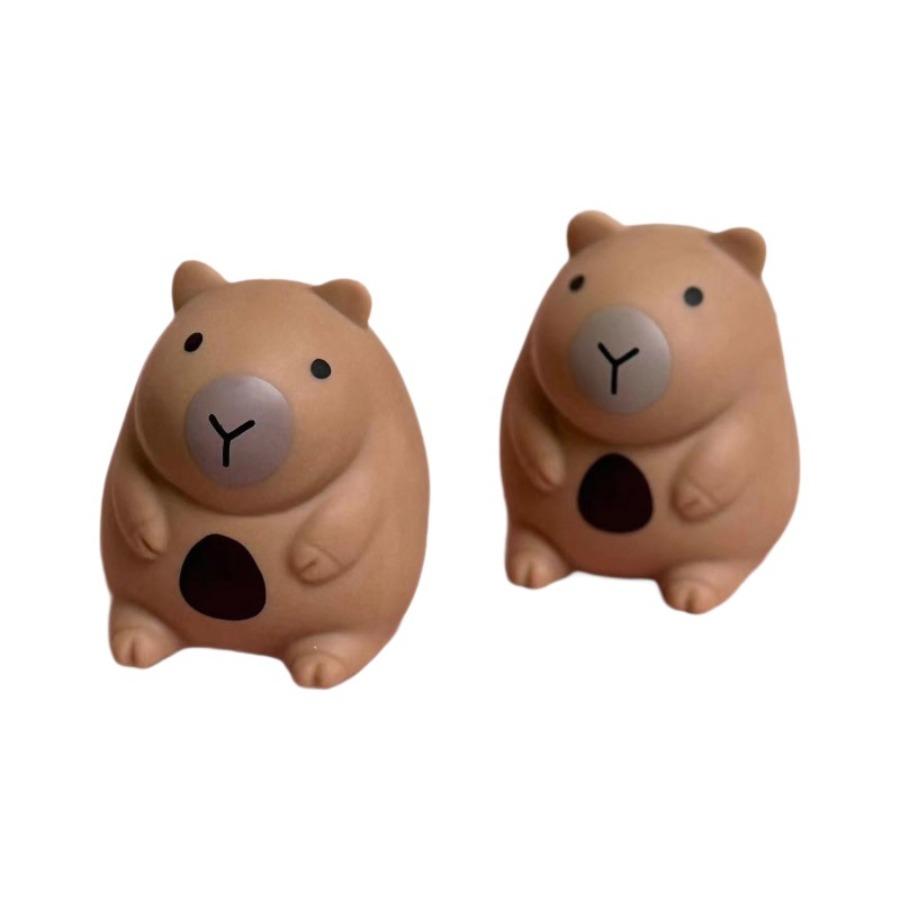 Cute Capibara Squeeze Toys Little Chubby Capybara Slow Rebound Release Squeeze Toy Kapibara Stress-relieving Mini Fidget Toys