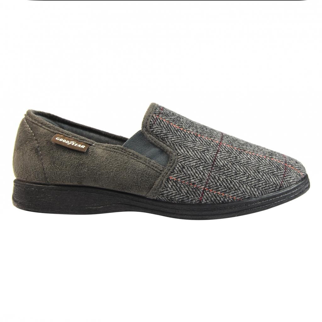 Goodyear Mens Harrison Tweed Slippers
