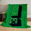 1pc Creeper Pixel game Theme Design Flannel Blanket - 3D Printed Soft Warm, All-Season Lightweight Throw for Camping Travel Bed-080713