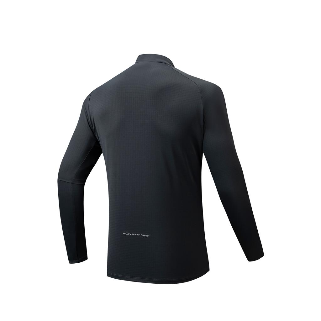 Anta Running Series Long Sleeve T-Shirt 2026 Spring Men tops Dark-Gray 952615402-5