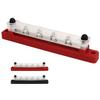 Power Distribution Block M6 Screw 6 Terminal Bus Bar DC 12V‑48V 150A for Automobile Boat