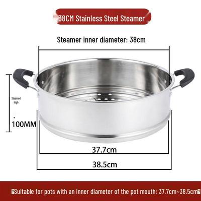ZISIZ Deep Stainless Steel Steamer